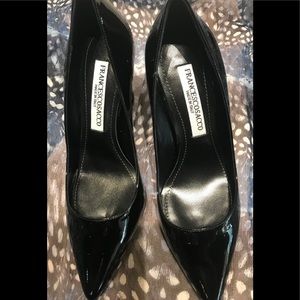 Francesco Sacco black patent pump classic